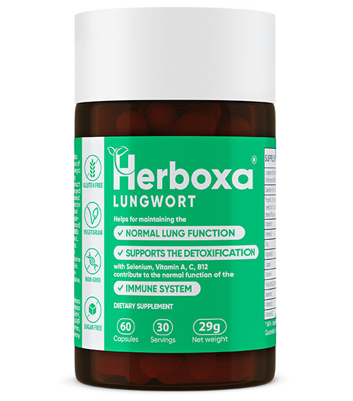 Herboxa® Lungwort - 60 Кapsler
